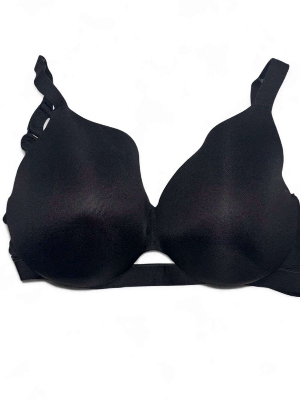 Black T-Shirt Bra with Smooth Contour Cups
